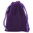 thumbnail image 1 of Bolsas de terciopelo MiniVelvPurple 1Pza Morado 7.2x9cm Terciopelo Bolsa Organza., 1 of 2
