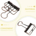 thumbnail image 2 of HLONK 10Pcs Metal Foldback Clips Office Paper Drawing Clip Vintage Paper Clips Stationary Clamp, 2 of 6