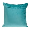 thumbnail image 2 of Aqua Quilted Velvet Geo Decorative Throw Pillow, 2 of 3