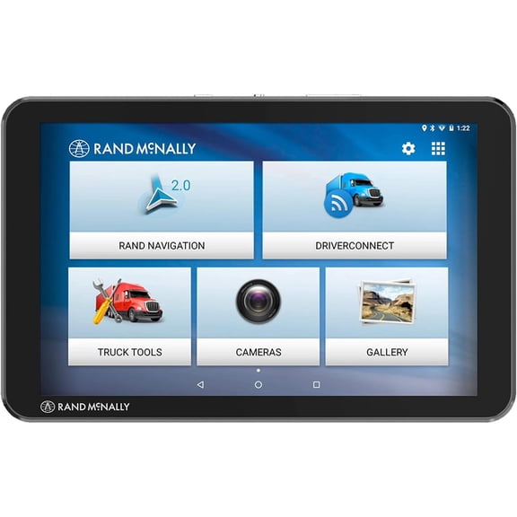 Restored Rand McNally TND Tablet 85 8-inch GPS Truck Navigator with Built-in Dash Cam, Easy-to-Read Display and Custom Truck Routing (Refurbished)