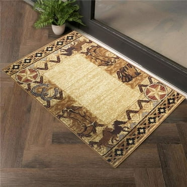 2 x 3 ft. Yellowstone Western Machine Made Rectangle Rug, Beige