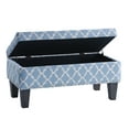thumbnail image 4 of Clement Storage Bench in Dove Gray Fabric, 4 of 8