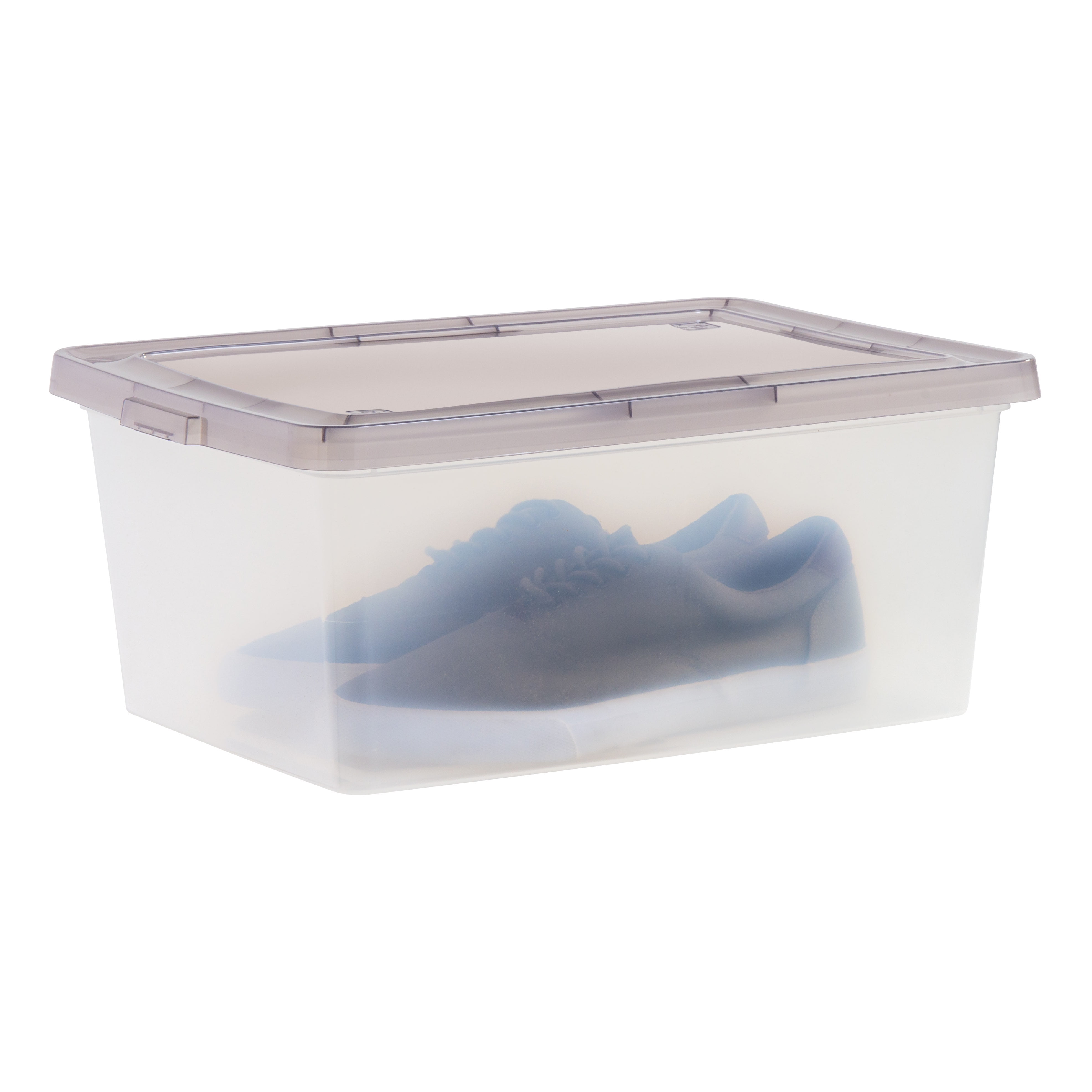 IRIS 17 Qt. Plastic Storage Bins with Lids, Stackable Storage Containers, Totes, 8 Pack