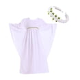 thumbnail image 3 of Disfraz de ángel para niña, vestido blanco, ropa de juego de rol para niños, vestido de ángel para M, 3 of 9