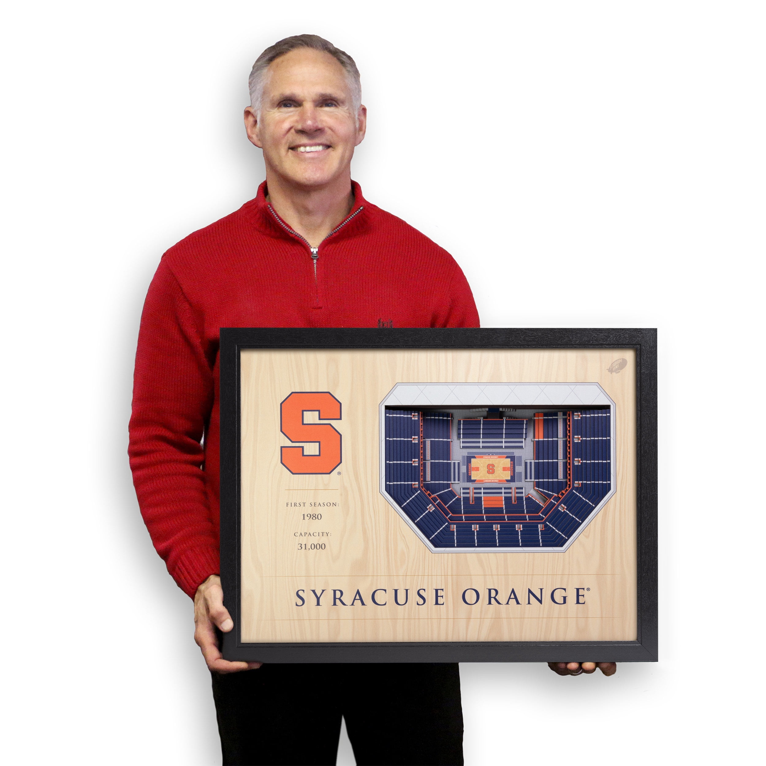 YouTheFan NCAA Syracuse Orange BB 25-Layer Stadiumview Wall Art