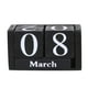 thumbnail image 1 of Calendario Vintage de Escritorio Yuarrent Cubo de Bloqueo Decoración del Hogar Negro 9,5 * 4,3 * 5 cm, 1 of 6