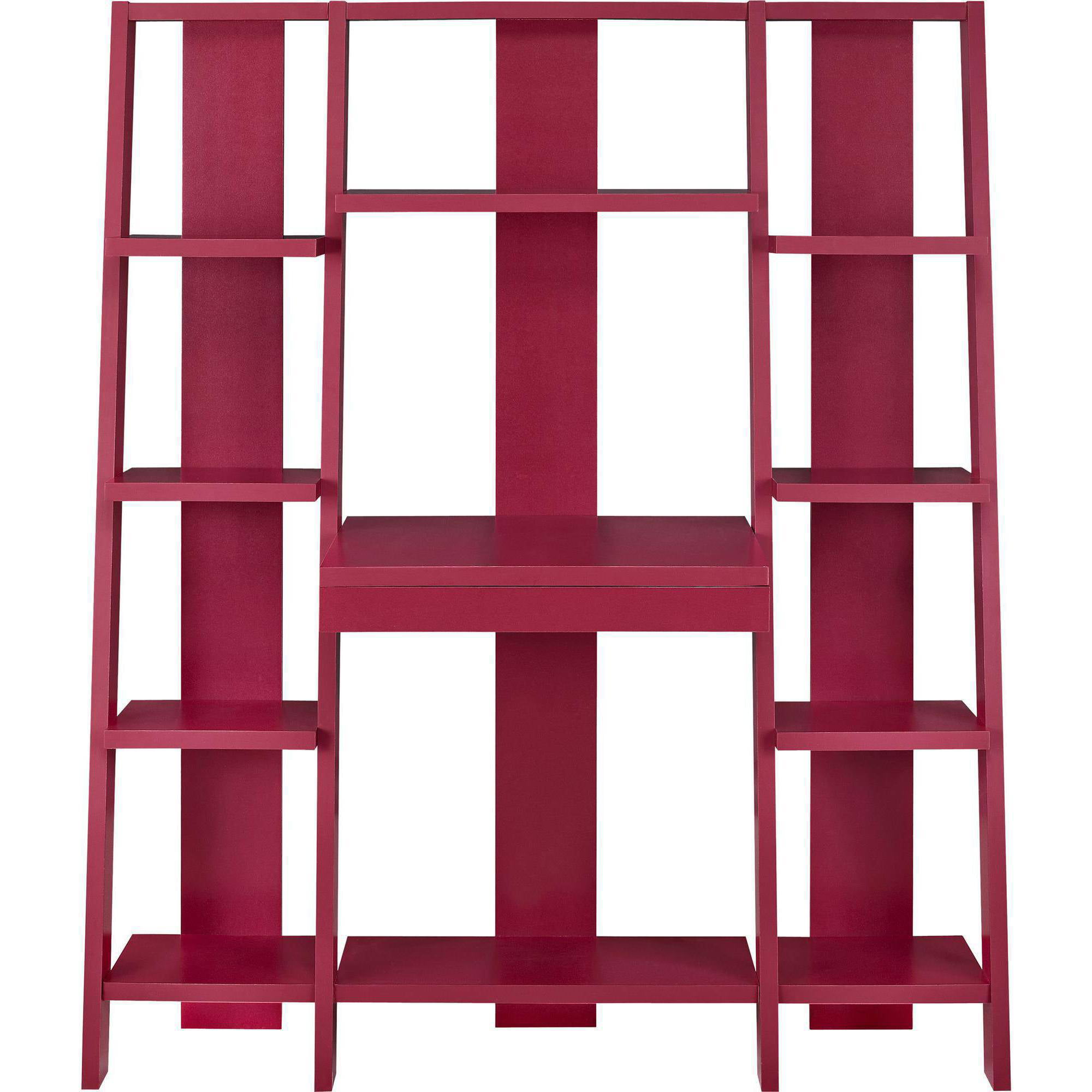 Ladder Bookcase With Desk Red Walmart Com Walmart Com