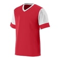 thumbnail image 2 of Augusta Sportswear Men's Practice Uniform V-Neck Jersey with Contrast Sleeves, 2 of 3