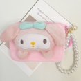thumbnail image 1 of Japanese and Korean coin purse cartoon cute Sanrio doll square small wallet couple coin headset storage bag wholesale, 1 of 5