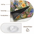 thumbnail image 5 of Spring Floral Large Area Rugs 6x9 ft Wildflower Summer Flower Washable Rug Non Slip Indoor Carpet Absorbent Floor Mat for Living Room Bedroom Dining Room, 5 of 9