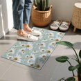 thumbnail image 4 of Light Blue Daisy Flower Pattern Door Rugs,Washable Non Slip Door Mats Indoor,Decorative Door Mats,Entry Mat Indoor for Entrance,Bedroom,Kitchen,Bathroom,16"x24", 4 of 6