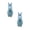 A63 A 2.4"x2.4" 2Pack, variant on 2Pcs Easter Decorations Rabbit Ornaments Standing Border Decoration Ornaments Cute Desktop Ornament 2.4"X2.4"