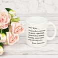 thumbnail image 2 of Mom Coffee Mug Dear Mom: Thanks for Putting Up With A Bratty Child. Love, Your Favorite Mom Mug Mothers Day Birthday Idea for Mom Mother from Daughter Or Son Mom Coffee Cups 11 Oz White, 2 of 7