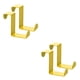 thumbnail image 4 of Kearding 2pcs Over Door Hooks Multifunctional Cabinet Office Z-shaped Hangers Hanger Nail-Free Kitchen Rack Sturdy Metal Towel Clasp amarillo 2piezas Kearding CBP001063, 4 of 5