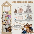 thumbnail image 3 of Almacenamiento vertical OCERAVE para animales de peluche, madera maciza, 1,4 m, 3 of 8