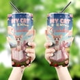 thumbnail image 4 of My Cat is My Valentine Cute Sphynx in Gift Box 30oz Stainless Steel Tumbler Insulated Cup with Lid Cat Lover Kitten Owner Gifts Idea - 3006, 4 of 5