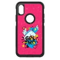 thumbnail image 1 of DistinctInk Custom SKIN / DECAL compatible with OtterBox Commuter for iPhone XR (6.1" Screen) - Girl Power - GRL PWR - Unicorn Hearts Graffiti, 1 of 5