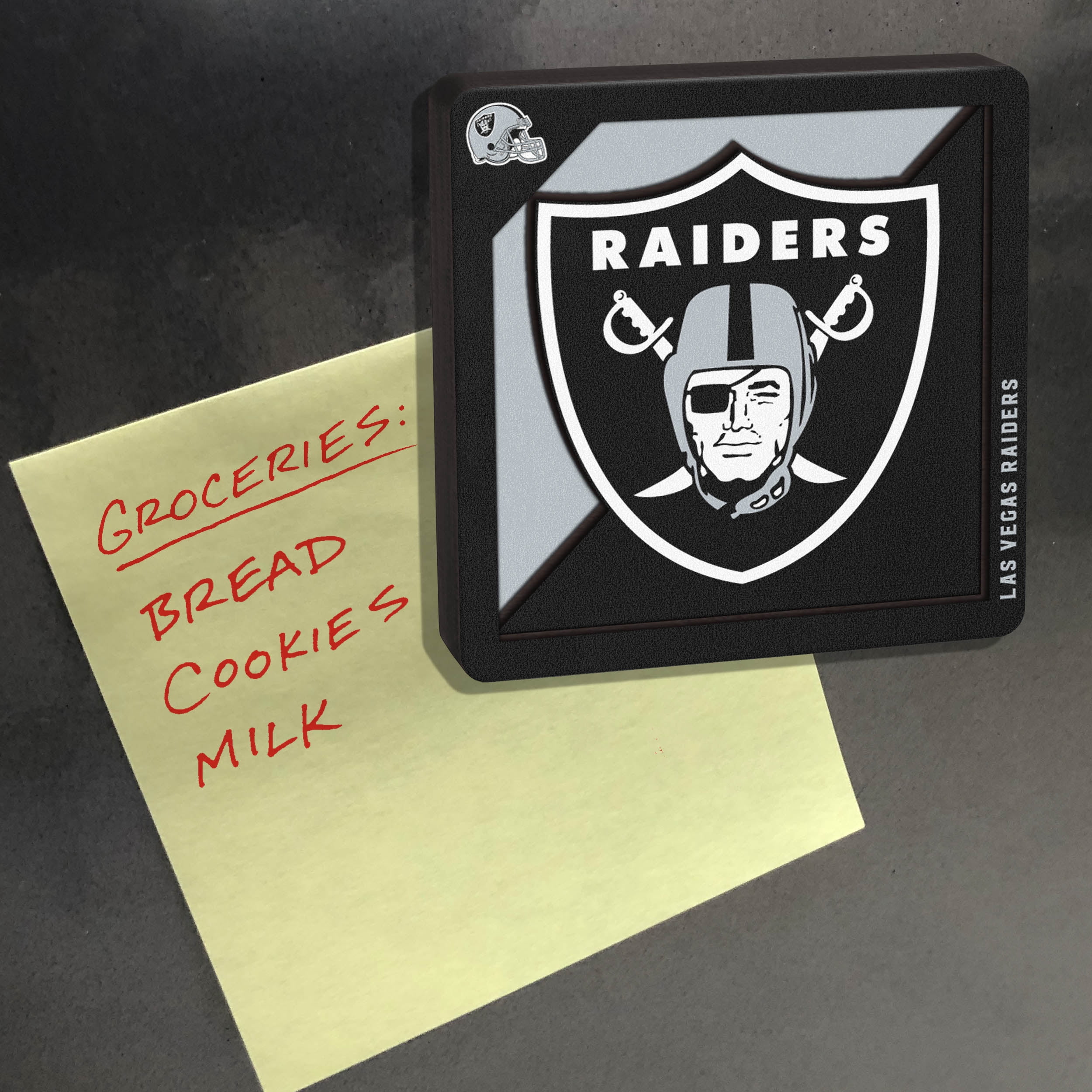 YouTheFan NFL Las Vegas Raiders 3D Logo Series Magnet