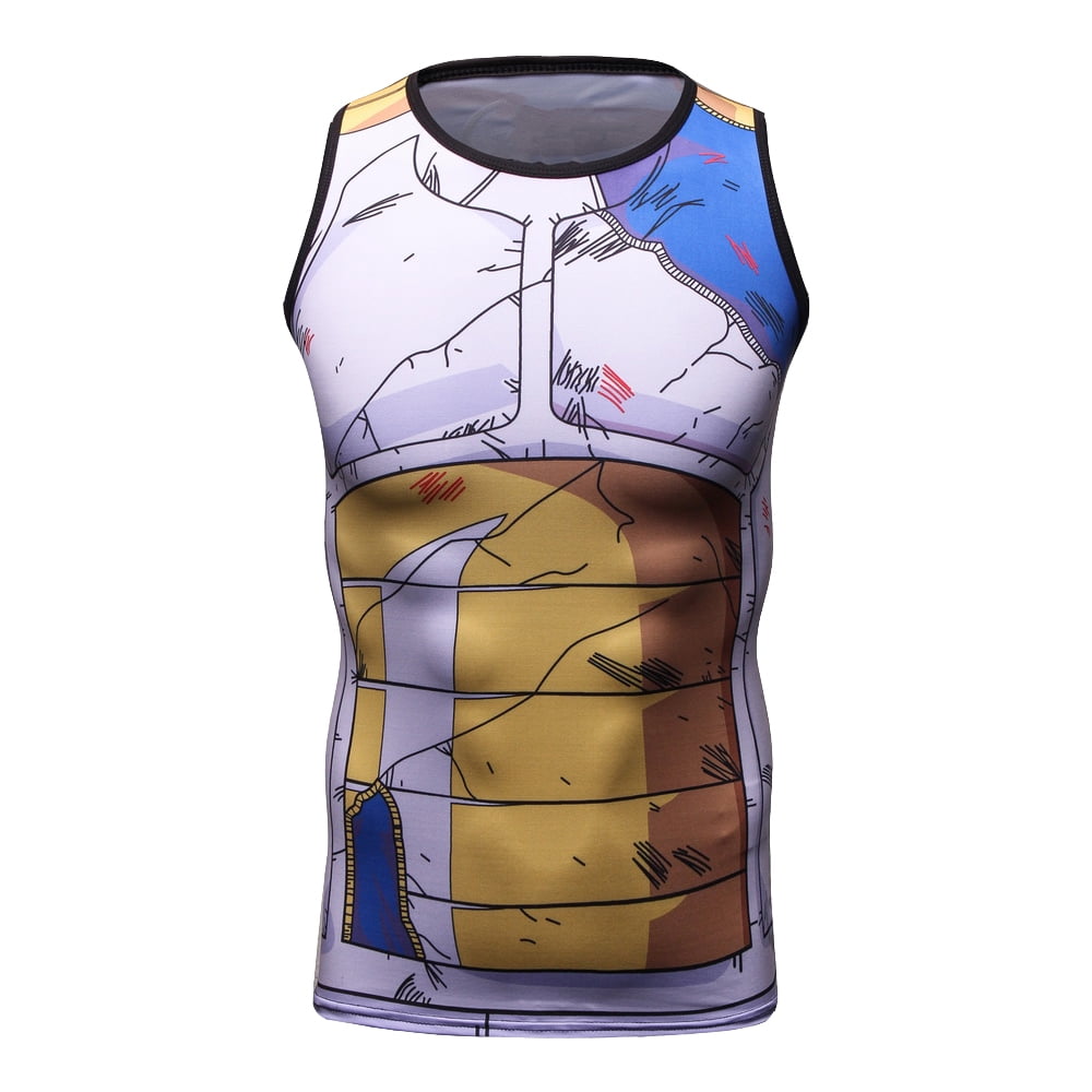 CosFitness Anime Gym Shirt, Dragon Ball Training Clothes, DBZ Battle 