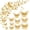 Gold, variant on RESNICE 72 Pcs 3D Gold Butterfly Wall Decor, 3 Styles 3 Sizes Removable Wall Stickers for Wedding Decorations, Birthday Party Decorations, Girls Bedroom Decoration