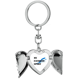 thumbnail image 1 of Como deportes Fitness esqui de equilibrado Llavero de alas de ángel en forma de corazón, 1 of 3