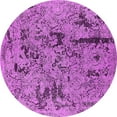 thumbnail image 1 of Ahgly Company Indoor Round Oriental Pink Industrial Area Rugs, 6' Round, 1 of 4