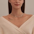thumbnail image 2 of 14K Gold/Silver Plated Snake Chain Necklace Herringbone Necklace Gold Choker Necklaces for Women Girl Gifts Jewelry 1.5/3/5MM(W) 14"/16"(L), 2 of 4