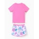 thumbnail image 2 of Trajes de baño Disney Stitch para niñas, UPF 50+, color rosa, 8-9 años, 2 of 6
