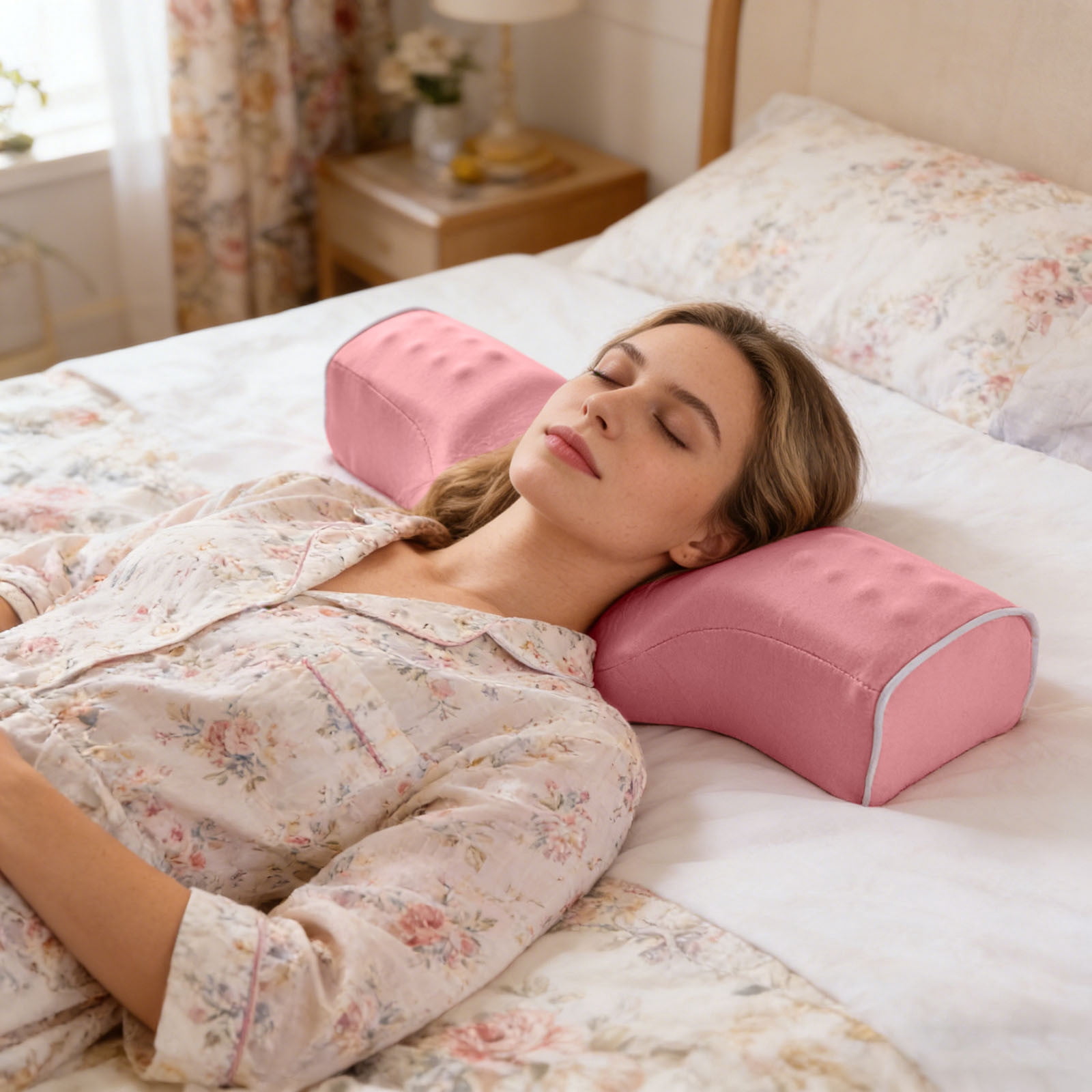 Memory Neck For Spinal Arch Care And Sleep Support Memory For Massage To Fatigue Satin Travel Pillowcase Throw Pillows Standard Pillowcase Covers with Zipper Silk Pillowcase Travel Size Stain