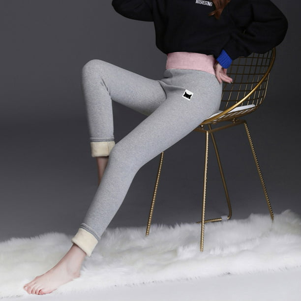 Pisexur Super Thick Cashmere Leggings for Women - Fleece Lined Tights Women Plus  Size Fleece Lined Leggings Butt Lift 