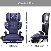 Diono Connect3 RXT 2-in-1 High-Back Booster, Purple Wildberry