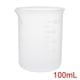 thumbnail image 2 of 4 pcs Tazas Medidoras Laboratorios Vasos Graduados PP 100ml, 2 of 6