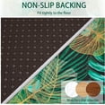 thumbnail image 5 of Kitchen Rugs Set of 2, Green Leaf Non-Slip Kitchen Mats, Soft and Absorbent Bath Mats for Floor, Washable Bath Rugs Non Skid for Bedroom, Front Door, Kitchen, Natural Leaf, 18"x 30" +18"x 47", 5 of 6