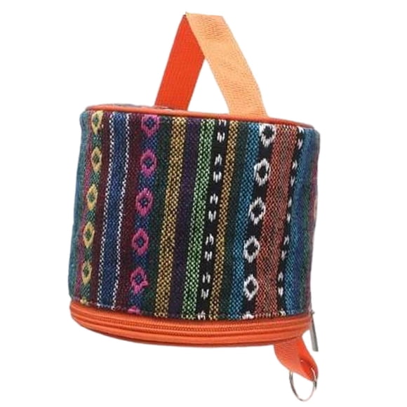 Porta pañuelos de diseño cultural, bolsa de papel con cremallera, funda enrollable para autocaravanas, senderismo y uso doméstico.