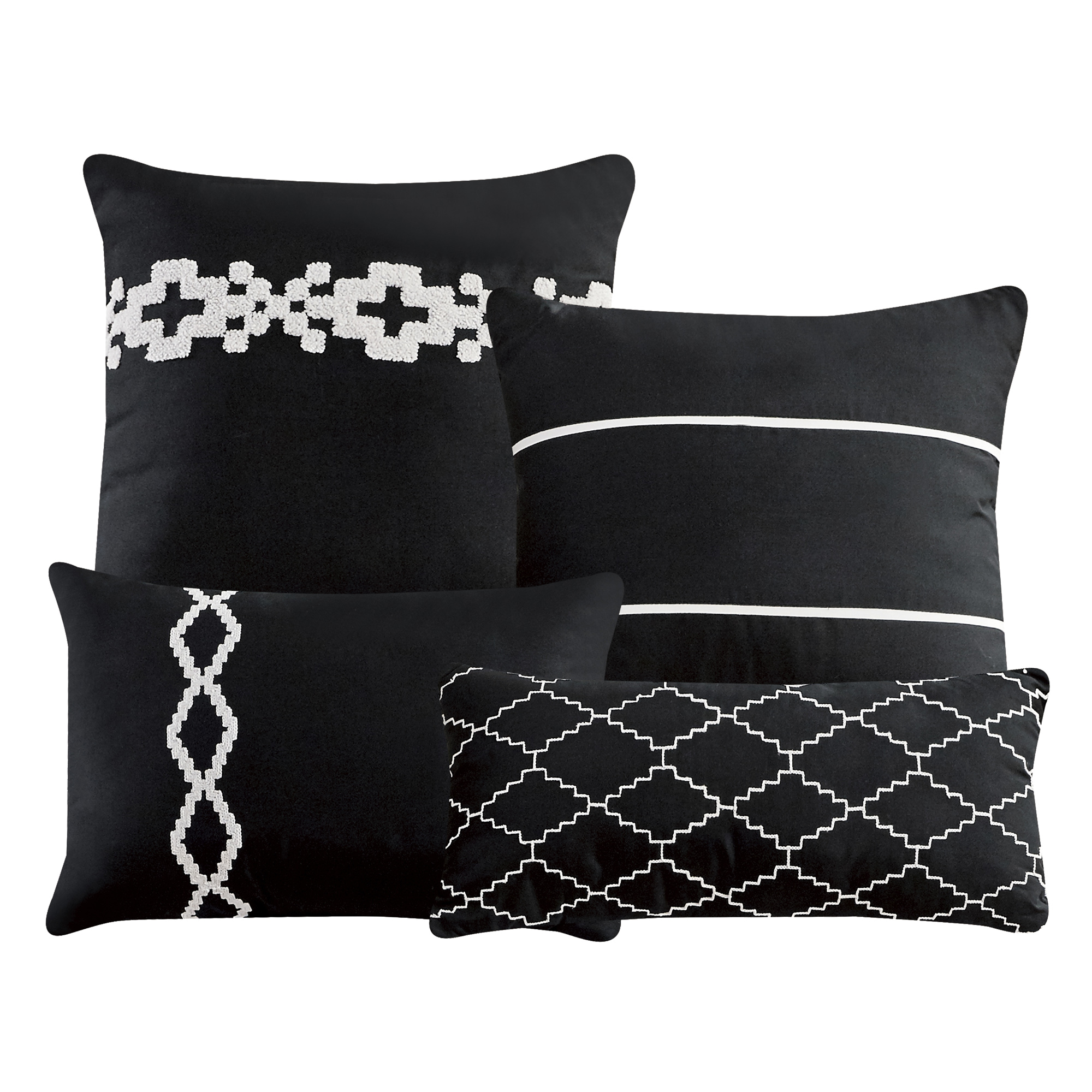 EvJK 7-Piece Comforter Set – Reversible Polyester, Plush & Cozy, Reversible, Decorative Bedding Set – Queen