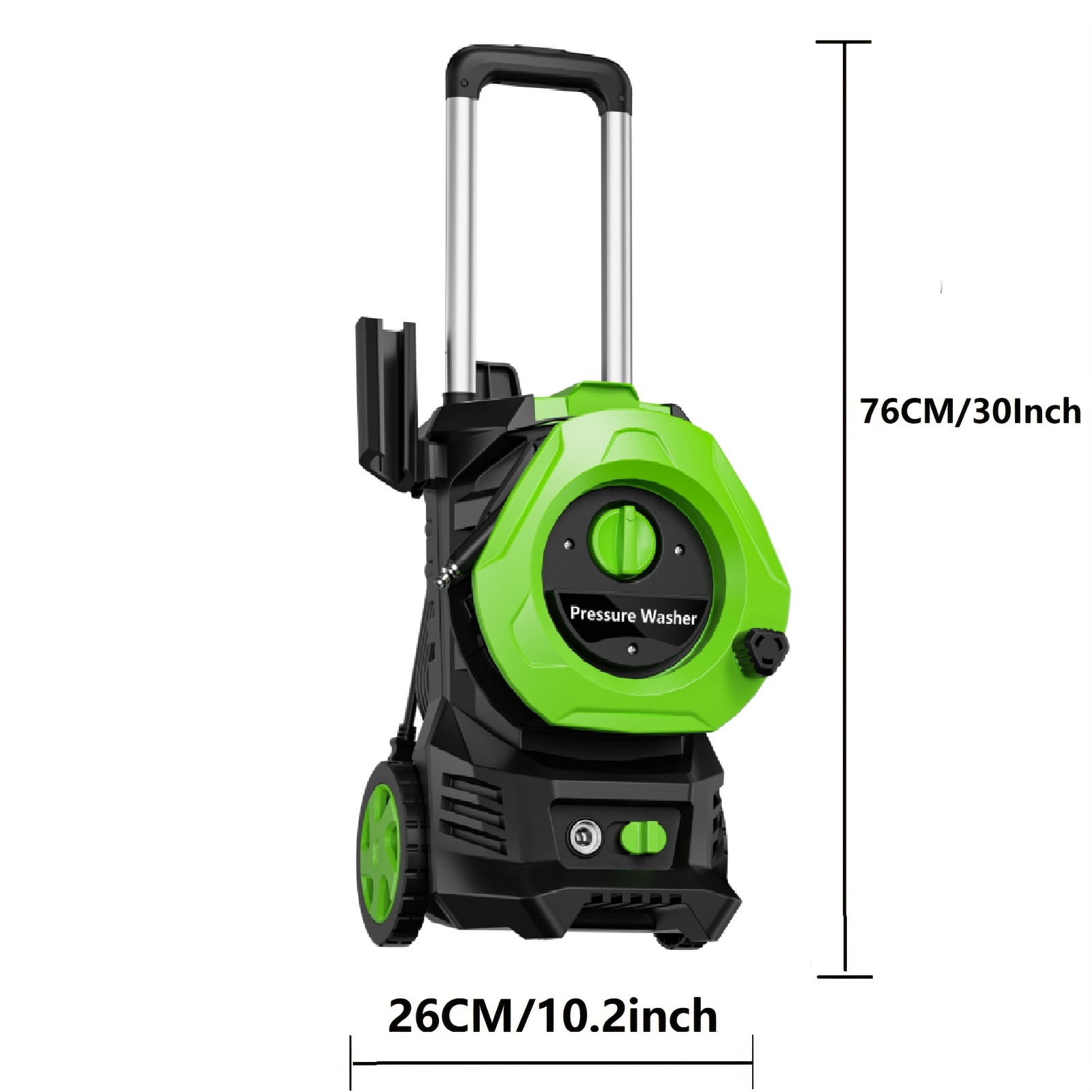 Electric Pressure Washer 4800PSI-Max 2.9GPM Power Washer with 25 Feet Hose,16.4 Feet Power Cord, Car Wash Machine Green Ideal Cleaning for Garden