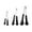 Black, variant on Stainless Steel Cat Design Kitchen Serving Tongs for Cooking BBQ Snacks and Handling