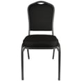 thumbnail image 3 of Banquet Chair - Crown | Black Fabric on Silver Vein Frame, 2 Chair Bundle by Chivari, 3 of 7