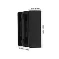 thumbnail image 2 of COMPUKAS 3pcs Shower Door Guides for Sliding Doors Black Plastic Glass Shower Doors Easy Installation, 2 of 8