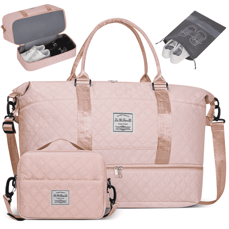 Cshidworld Travel Duffle Bag, 40L Weekender with Shoe Compartment photo 1