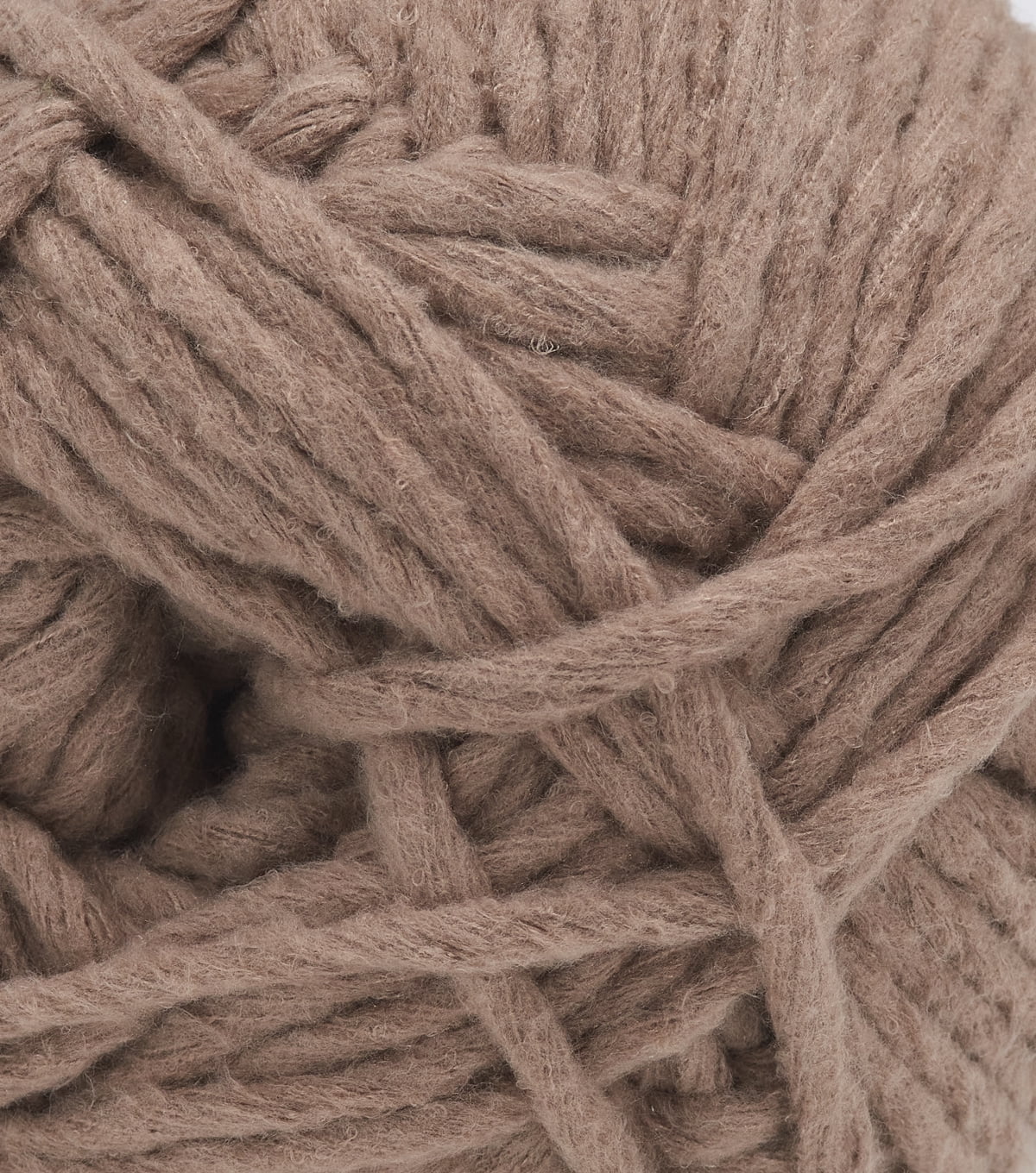 Big Twist Hush 4 Pack Bulky Polyester Yarn, Taupe, 219 yd, 10.5 oz