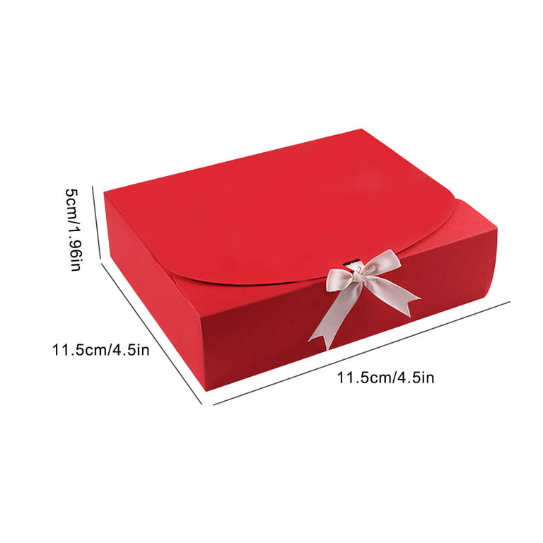 5pcs Gift Boxes kraft/ Black/white/Red Paper Box For Packaging Valentine's  Day Party Gift Candy Box Cardboard Boxes Diy Craft Red S 