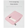 thumbnail image 1 of Funda impermeable para portátil de 14 a 15 pulgadas, funda para tableta, bolso de mano, funda para portátil, color rosa, 1 of 8