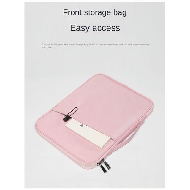 Funda impermeable para portátil de 14 a 15 pulgadas, funda para tableta, bolso de mano, funda para portátil, color rosa