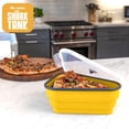 thumbnail image 4 of Recipiente reutilizable para pizza Pack con 5 bandejas, color amarillo, 4 of 9