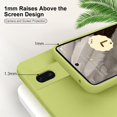 thumbnail image 4 of Slim Liquid Silicone Case for Google Pixel 7A,with Scratch-Resistant Microfiber Lining Anti-Slip and Shock Absorption Soft Silicone Protective Case for Google Pixel 7A 5G 2023 (YellowGreen), 4 of 14