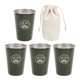 thumbnail image 2 of Tazas de Acero inoxidable ANGGREK 12 oz 4 piezas para viajes, 2 of 8