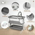 Cowiewie Baby Bedside Sleeper with Storage Basket, Portable