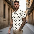 thumbnail image 3 of HUIACONG Polka Dot Matching Golf Shirts for Couples Sleeveless Golf Shirts for Women Moisture Wicking Mens Short Sleeve Collared Golf Shirt Quick Dry Lightweight Man S, 3 of 6