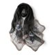 thumbnail image 1 of Bufanda de seda morera para mujer, larga y grande, con estampado floral bordado, chal y pañuelo para el cuello y el cabello, 1 of 5